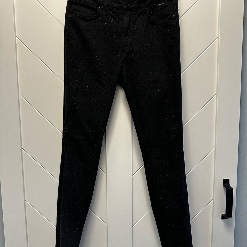 Mavi black sparkle Women's Black Skinny Jeans
